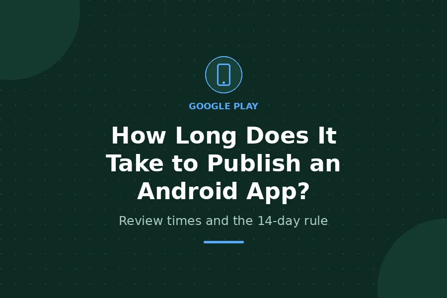 How Long Does It Take to Publish an Android App? - Review times and the 14-day rule