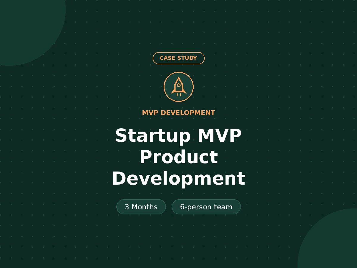 Startup MVP Product Development - MVP Development case study